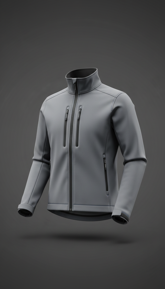 Technical Softshell Jacket With Articulated Panels
