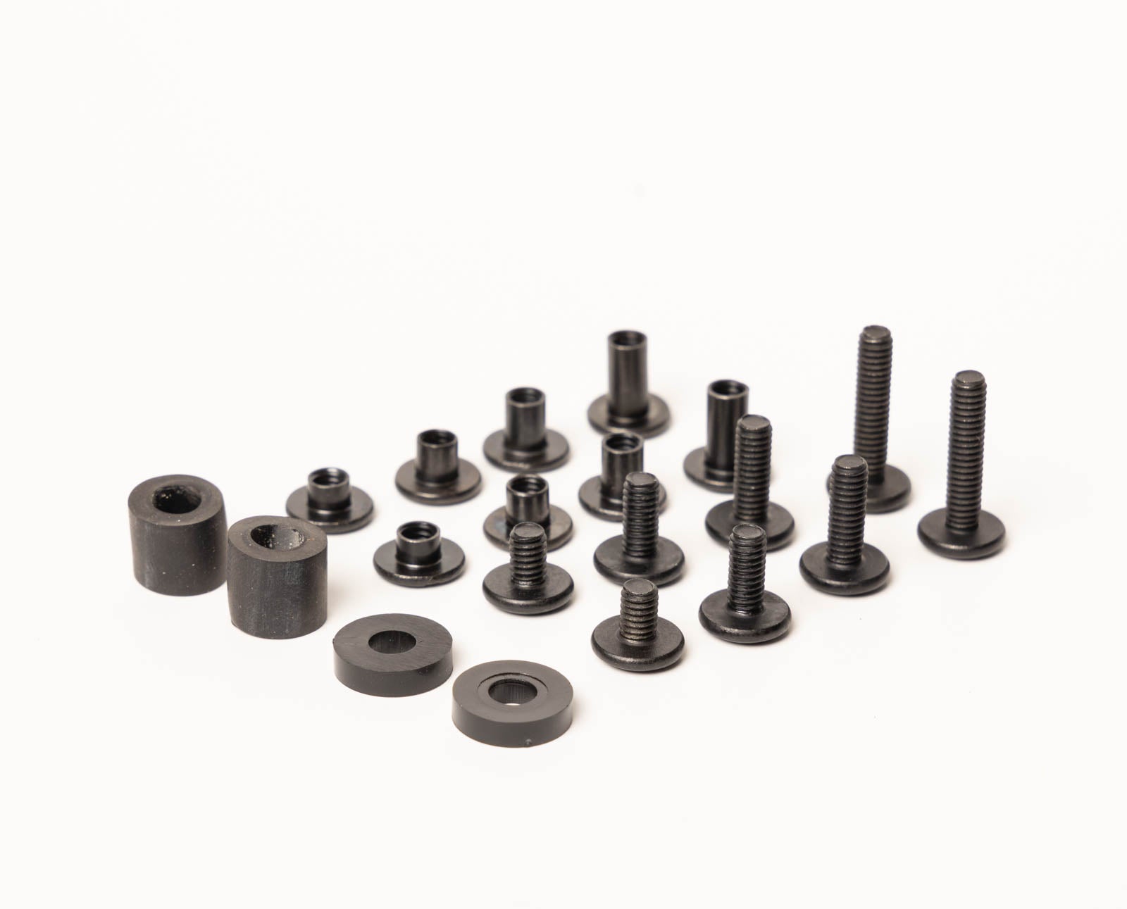 4 Sets Tuckable Hardware Kit For Kydex Holsters – Screws, Metal & Rubber Parts
